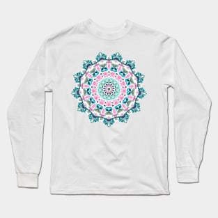 Cute Floral Mandala Long Sleeve T-Shirt